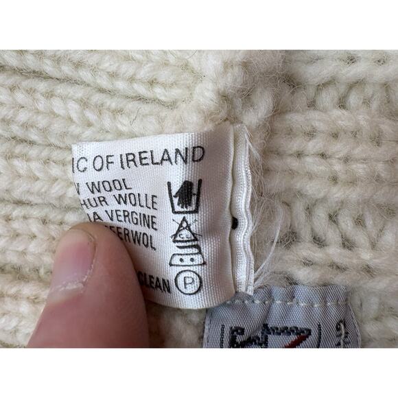 Irish Aran Wool Winter Set Sweater Scarves Mittens Hat Hackett Turpin Ireland - Picture 13 of 16